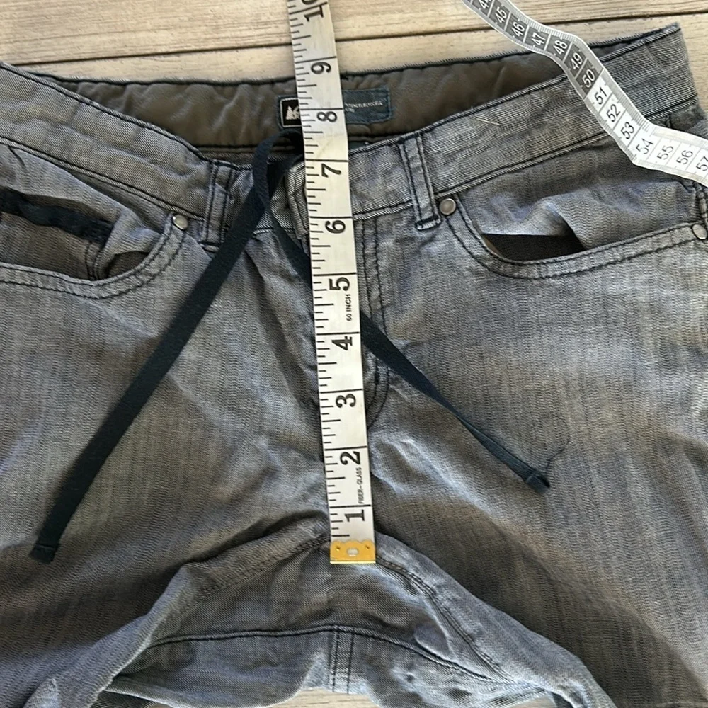 REI 844195 Blue Convertible Full Cropped Stretch Pants EUC size 0